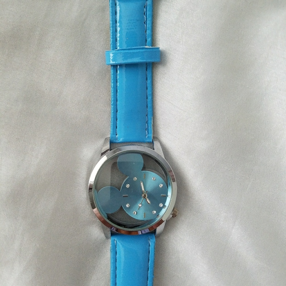 Light Blue Mickey Mouse Watch - Picture 2 of 5